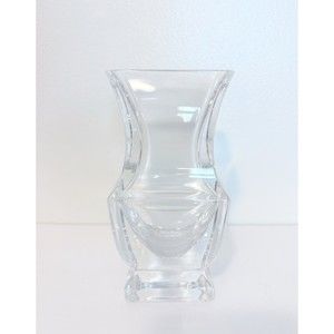 Vintage CRISTAL SEVRES France Art Deco MCM Vase 4.5” Signed-Small Defects